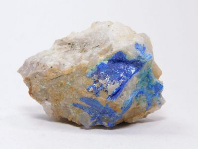 Linarit, malachit - ⚒ Blachard, Bingham, Nové Mexiko, USA (KB-22)